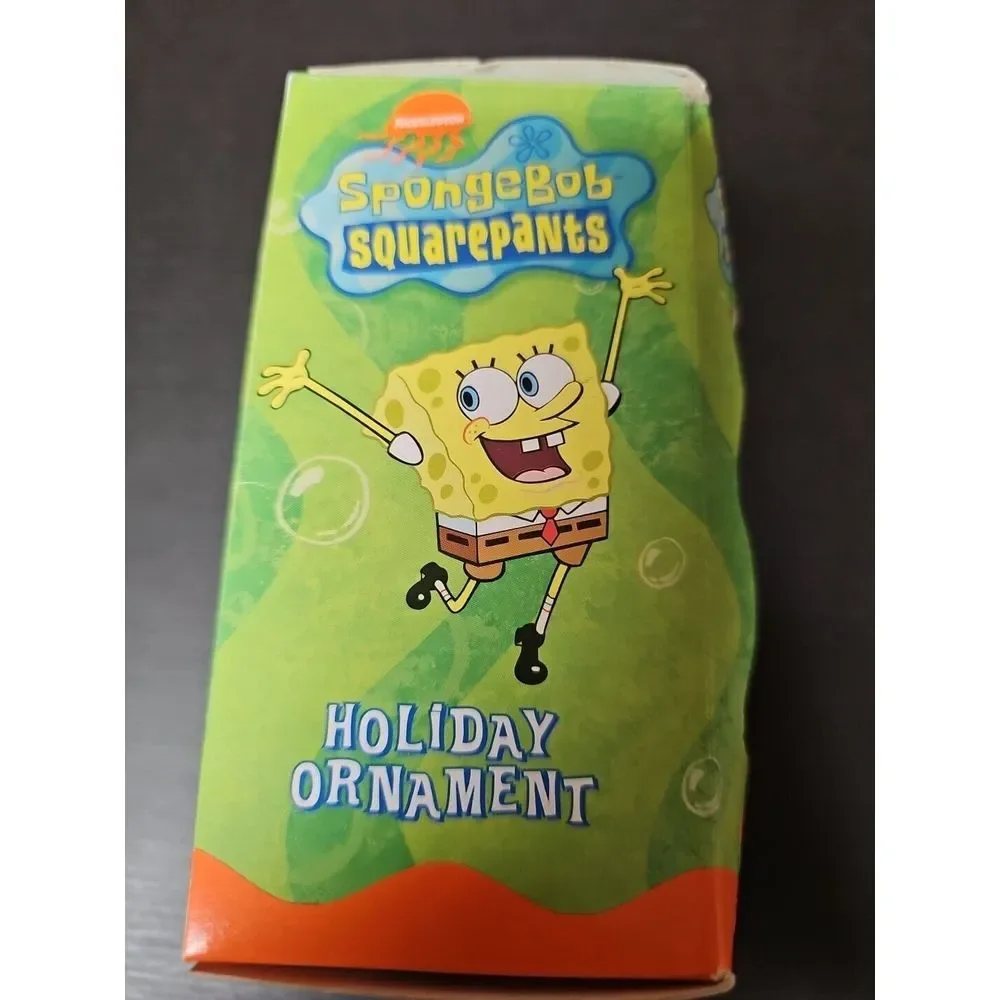 Vtg 2002 SPONGEBOB SQUAREPANTS Kurt S Adler Christmas Ornament Spongebob w/ List